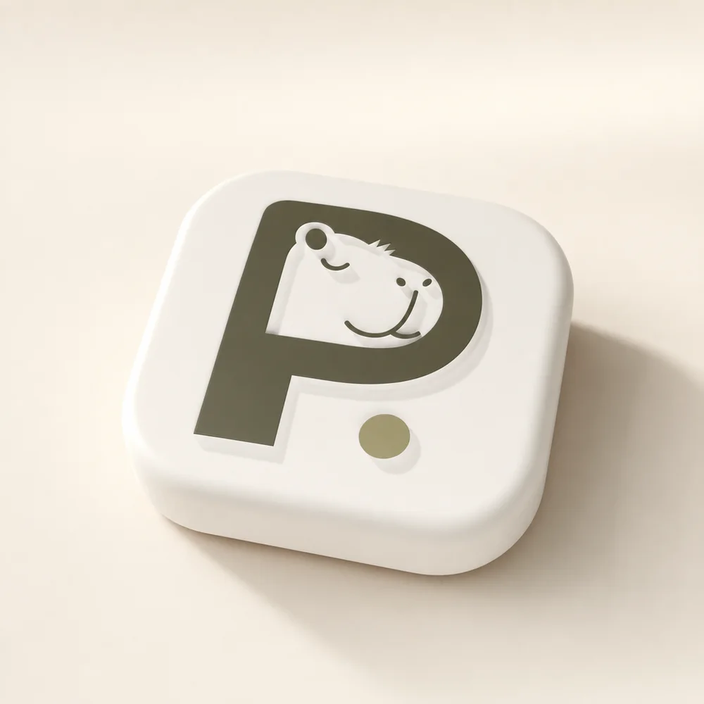 Pauzie Device on a light table